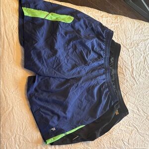 Fila Blue and Black Athletic Shorts L